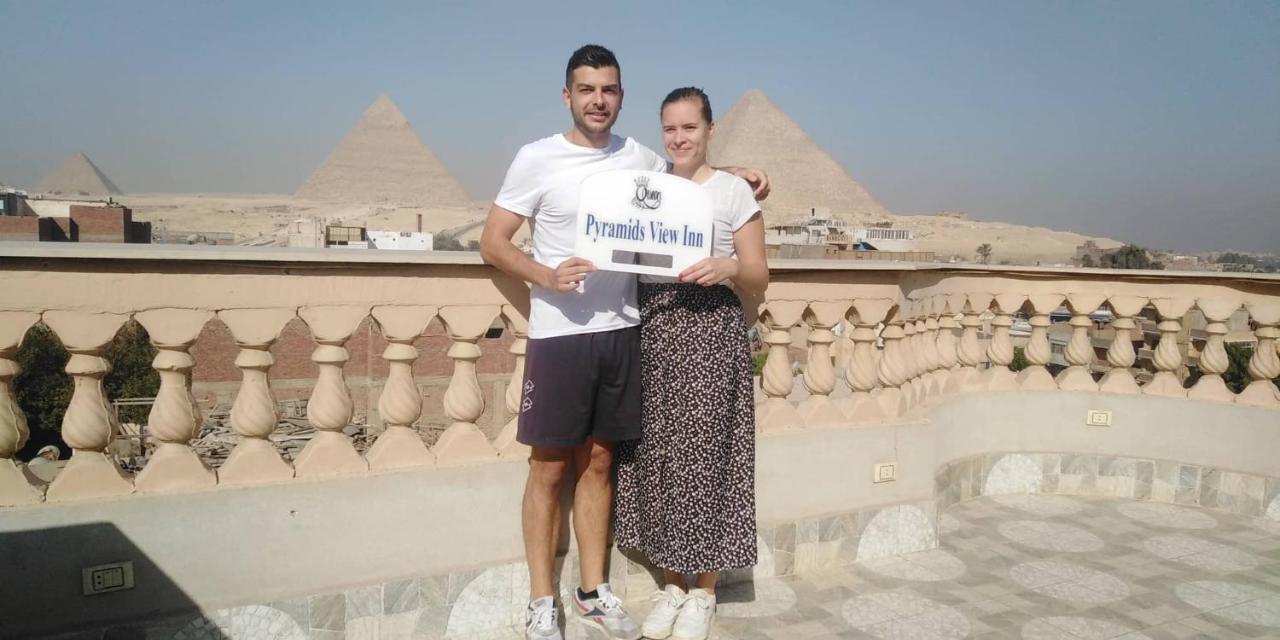 Queen Pyramids View Inn Kafret el-Gabal Eksteriør bilde
