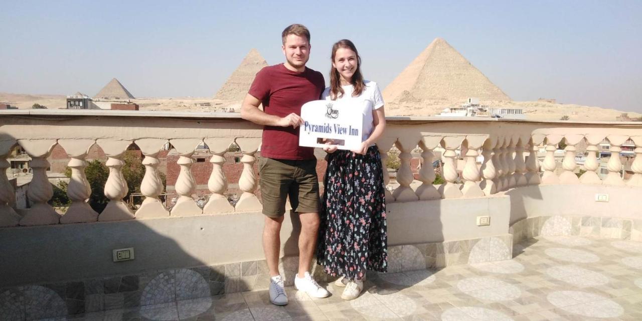 Queen Pyramids View Inn Kafret el-Gabal Eksteriør bilde